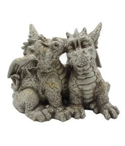 Dehner Polyresin-Drachenpaar, Ca. H19,5 Cm