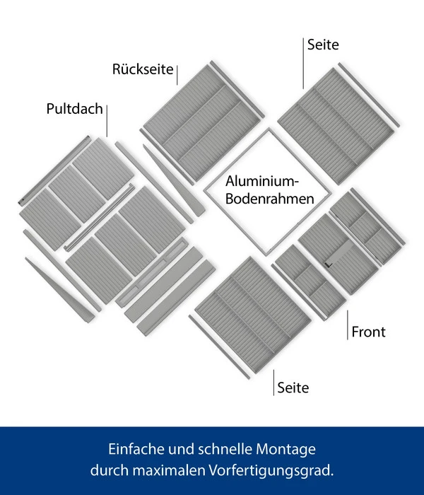 Hörmann Berry-Gerätehaus Classic-P Typ 1, Ca. B247,9/H228,6/T153 Cm 6 Hörmann Berry-Gerätehaus Classic-P Typ 1, Ca. B247,9/H228,6/T153 Cm – Bild 4