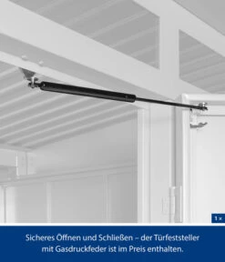 Hörmann Berry-Gerätehaus Classic-P Typ 1, Ca. B247,9/H228,6/T153 Cm 17 Hörmann Berry-Gerätehaus Classic-P Typ 1, Ca. B247,9/H228,6/T153 Cm -Gardena Store 6668834 WE DE 002 HoermannMetallgeraetehaus