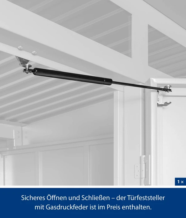 Hörmann Berry-Gerätehaus Classic-P Typ 1, Ca. B247,9/H228,6/T153 Cm 7 Hörmann Berry-Gerätehaus Classic-P Typ 1, Ca. B247,9/H228,6/T153 Cm – Bild 5