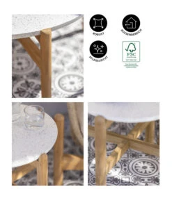 Dehner Tisch Portofino, Ca. Ø45,5/H47,8 Cm -Gardena Store 6670699 WE IG 001 DehnerTischPortofino