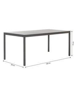 Dehner Diningtisch Lille, Ca. B180/H75/T90 Cm 18 Dehner Diningtisch Lille, Ca. B180/H75/T90 Cm -Gardena Store 6670939 WE BG 001 DehnerDiningtischLille