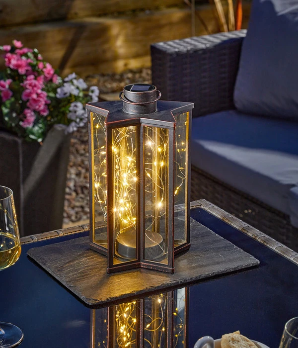 Smart Garden Solar-Laterne Firefly, Ca. B16/H28/T16 Cm 5 Smart Garden Solar-Laterne Firefly, Ca. B16/H28/T16 Cm – Bild 3