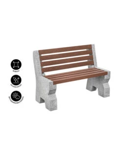 Dehner Granit-Gartenbank, 2-Sitzer, Ca. B114/H75/T52 Cm -Gardena Store 6692065 WE IG 001 DehnerGranitGartenbank