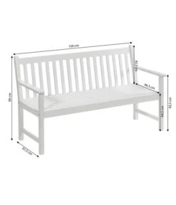 Dehner Bank Mykonos, 3-Sitzer -Gardena Store 6713267 WE BG 001 BankMykonos3erWeiss