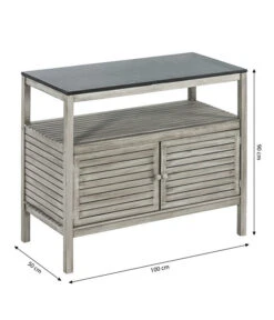 Dehner Doppelschrank Southampton, Ca. B100/H90/T50 Cm 14 Dehner Doppelschrank Southampton, Ca. B100/H90/T50 Cm -Gardena Store 6713705 WE BG 001 SchrankSouthampton100Grau