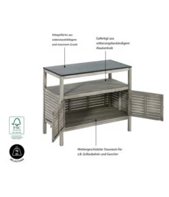 Dehner Doppelschrank Southampton, Ca. B100/H90/T50 Cm 13 Dehner Doppelschrank Southampton, Ca. B100/H90/T50 Cm -Gardena Store 6713705 WE IG 001 SchrankSouthhampton100Grau