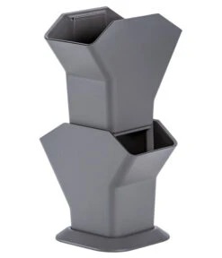 Kunststoff-Pflanzbaum-Set, Grau, Ca. B31,3/H77,3/31,3 Cm -Gardena Store 6739528 WE DE 001 KunststoffPflanzbaumSetgrau