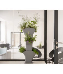 Kunststoff-Pflanzbaum-Set, Grau, Ca. B31,3/H77,3/31,3 Cm -Gardena Store 6739528 WE MO 003 KunststoffPflanzbaumSetgrau