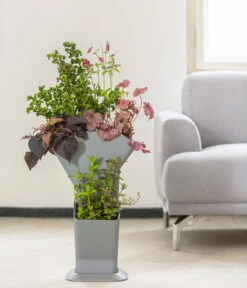 Kunststoff-Pflanzbaum-Set, Grau, Ca. B31,3/H77,3/31,3 Cm -Gardena Store 6739528 WE MO 004 KunststoffPflanzbaumSetgrau