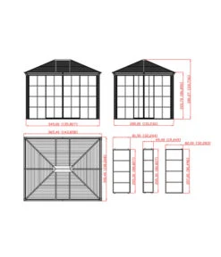 Sojag Pavillon Striano 10x12 23 Sojag Pavillon Striano 10x12 -Gardena Store 6752760 WE FS 005 PavillonStriano