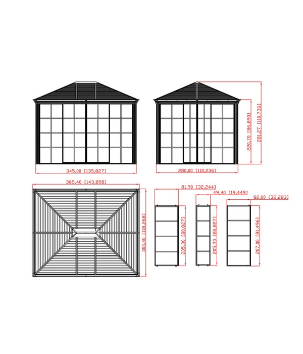 Sojag Pavillon Striano 10x12 7 Sojag Pavillon Striano 10x12 – Bild 5