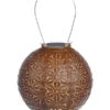 Lumiz Solar-Lampion Round Sashiko Copper, Ca. Ø20/H18 Cm -Gardena Store 6814222 WE FS 001 Solarleuchte