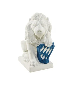 Fantasieco Stein-Löwe Mit Wappen, Rechts