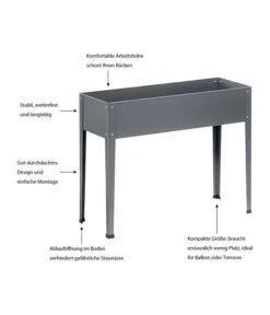 Dehner Metall-Hochbeet Münster 2, Ca. B98/H80/27,5 Cm -Gardena Store 6834154 WE IG 001 DehnerMetallHochbeetMuensterNeu