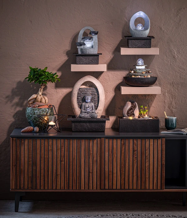 Dehner Polyresin-Zimmerbrunnen Skleda 4 Dehner Polyresin-Zimmerbrunnen Skleda – Bild 2