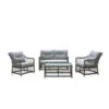 Dehner Geflechtlounge Santos, 4-teilig -Gardena Store 6875074 WE FS 001 LoungeSantosNEU