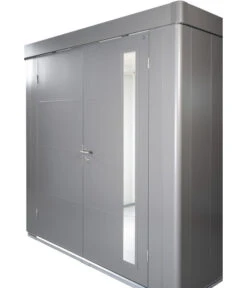 Biohort Gerätehaus Neo 4A, Quarzgrau/dunkelgrau -Gardena Store 6885255 WE DE 005 BiohortGeraetehausNeo 2