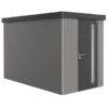 Biohort Gerätehaus Neo 4A, Quarzgrau/dunkelgrau -Gardena Store 6885750 WE FS 001 BiohortGeraetehausNeo4A