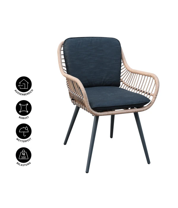 Dehner Gartenstuhl Venezia 4 Dehner Gartenstuhl Venezia – Bild 2