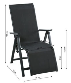 Dehner Relaxsessel Cleveland, Dunkelgrau -Gardena Store 6894158 WE BG 001 RelaxsesselClevelandGrauNeu