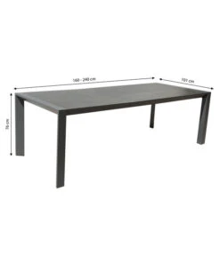 Dehner Ausziehtisch Cleveland, Ca. B160-240/H76/T101 Cm 7 Dehner Ausziehtisch Cleveland, Ca. B160-240/H76/T101 Cm -Gardena Store 6895379 WE BG 001 AusziehtischClevelandNEU