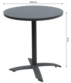 Dehner Klapptisch Riverside, Ca. Ø69,5/H75 Cm -Gardena Store 6895411 WE BG 001 DehnerKlapptischRiversideRund