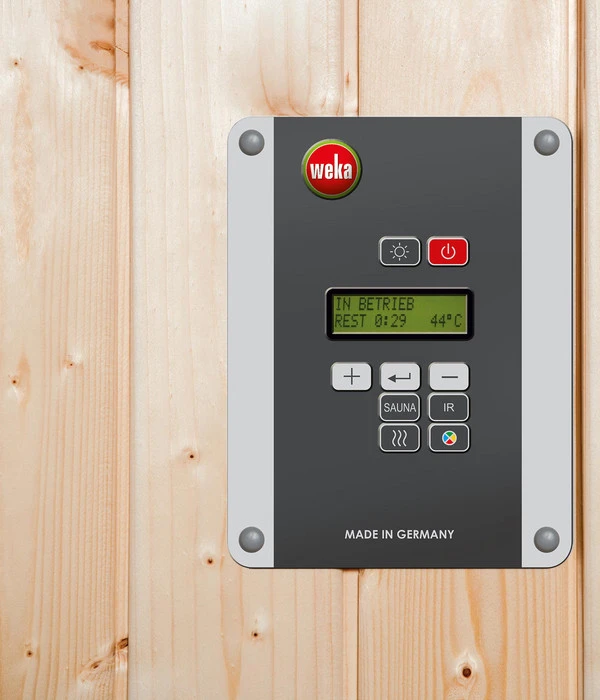 Weka Sauna Turku Mit Glastür Und Fenster Inkl. Ofen, Ca. B195/H205/T178 Cm 9 Weka Sauna Turku Mit Glastür Und Fenster Inkl. Ofen, Ca. B195/H205/T178 Cm – Bild 7