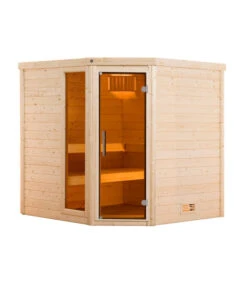 Weka Sauna Turku Mit Glastür Und Fenster Inkl. Ofen, Ca. B195/H205/T178 Cm