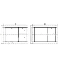 Lasita Maja Blockbohlenhaus Caroline 2.1, Ca. B675/H330,6/T489,9 Cm -Gardena Store 6915664 WE DE 001 LasitaMajaBlockbohlenhausCaroline