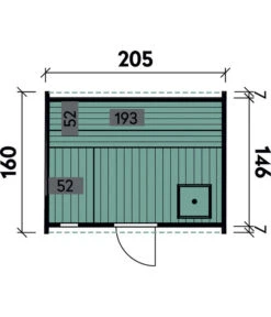 Wolff Finnhaus Saunafass Mini 160 Montiert, Ca. B205/H215/T160 Cm -Gardena Store 6927917 WE DE 001 SaunafassMini160montiertDSschwarz