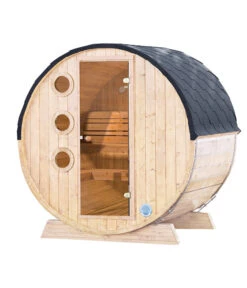 Wolff Finnhaus Saunafass Mini 160 Montiert, Ca. B205/H215/T160 Cm