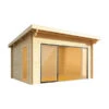 Wolff Finnhaus Gartenhaus Trondheim 44-M, Inkl. Schiebetür Links, Ca. B540/H260/T490 Cm -Gardena Store 6930317 WE FS 001 FinnhausBBHTrondheim44M