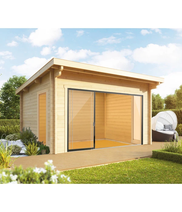 Wolff Finnhaus Gartenhaus Trondheim 44-M, Inkl. Schiebetür Links, Ca. B540/H260/T490 Cm 4 Wolff Finnhaus Gartenhaus Trondheim 44-M, Inkl. Schiebetür Links, Ca. B540/H260/T490 Cm – Bild 2