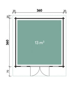 Wolff Finnhaus Gartenhaus Trondheim 70-B -Gardena Store 6930846 WE DE 001 FinnhausBBHTrondheim70B