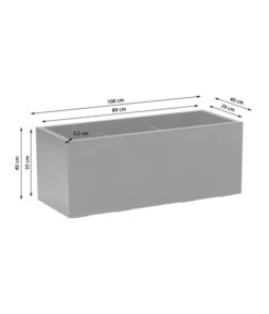 Kunststoff-Kasten Kebe, Rechteckig, Ca. B100/H40/T40 Cm -Gardena Store 6935449 6935456 6935464 6935480 WE DE 002 PflanzenkastenKebeGreener100cm