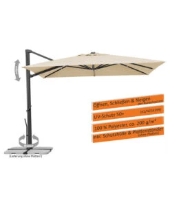 Schneider Ampelschirm Rhodos Smart, Quadratisch, Ca. B300/T300 Cm -Gardena Store 6953384 WE IG 002 SchneiderAmpelschirmRhodosSmart