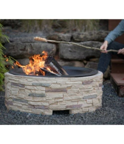 Westmann Feuerstelle, Ca. B90/H54/T90 Cm -Gardena Store 6992572 WE MO 002 FeuerschaleMGitter90cm