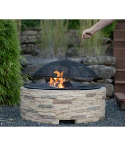 Westmann Feuerstelle, Ca. B90/H54/T90 Cm -Gardena Store 6992572 WE MO 003 FeuerschaleMGitter90cm