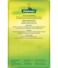 Kirschen-Duo 'Regina/Napoleon' -Gardena Store 7738792 Suesskirschen DuoReginaNapoleon Etikett 2