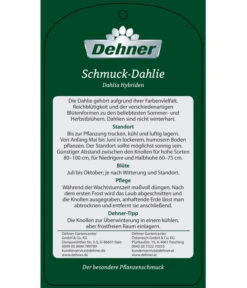 Dehner Premium Dahlie -Gardena Store 8822462 Schmuck Dahlie Etikett 2